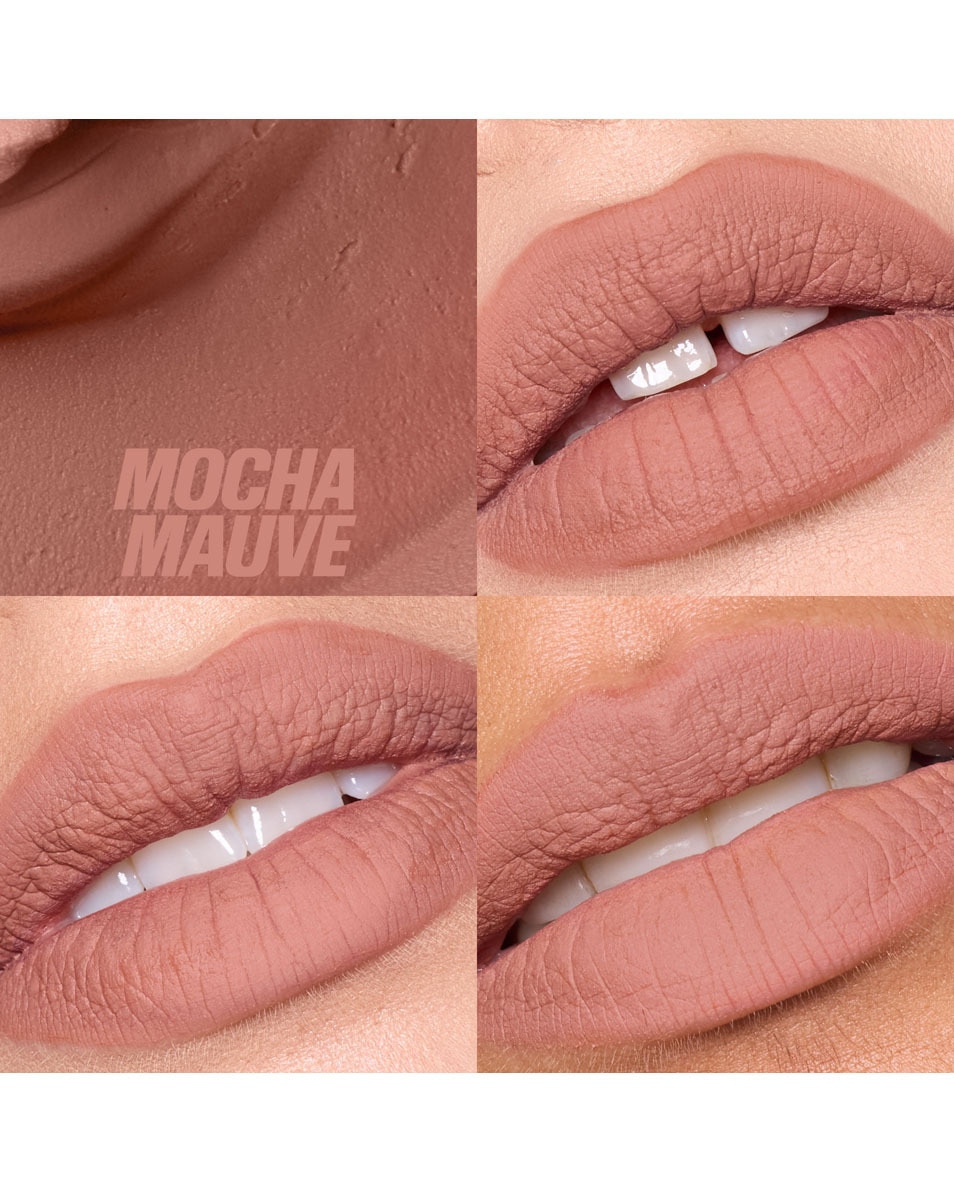 HUDA BEAUTY LIQUID MATTE MOUSSE SOFT BLUR LIP CREAM MOCHA MAUVE 2