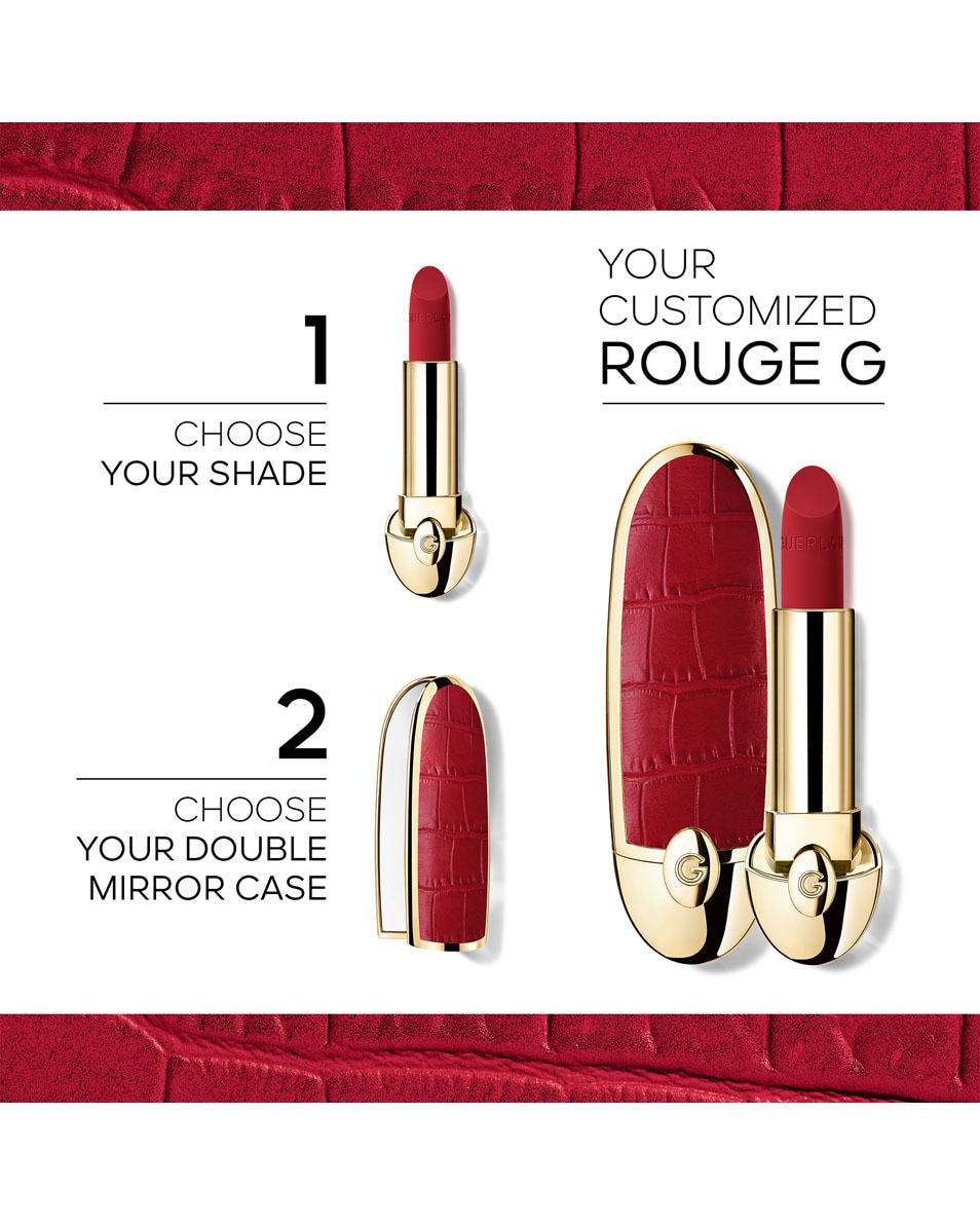 GUERLAIN ROUGE G L'écrin bijou double miroir LE PYTHON 2