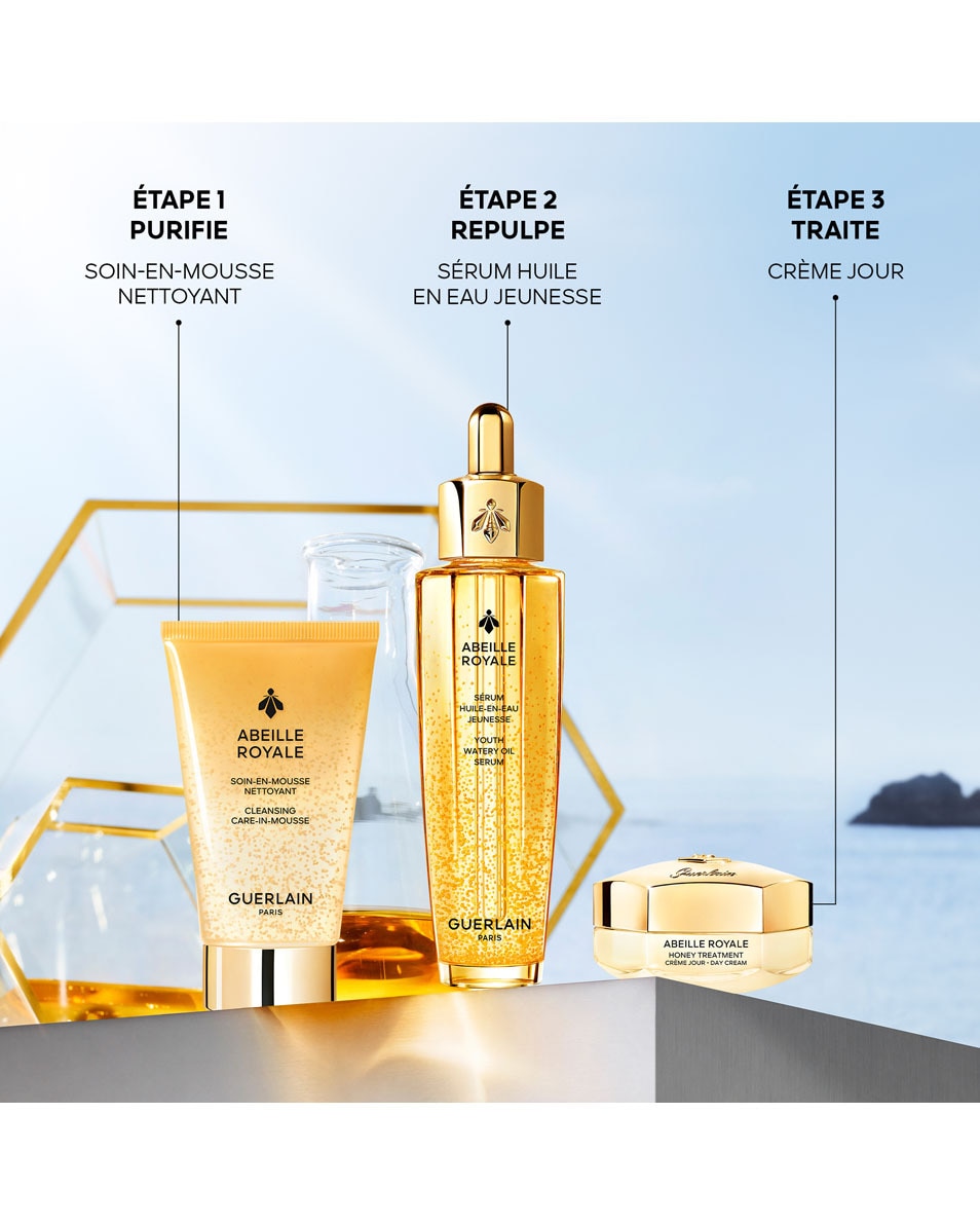 GUERLAIN ABEILLE ROYALE ABEILLE ROYALE PROGRAMME ANTI-ÂGE RÉPARATION JEUNESSE 3 ST