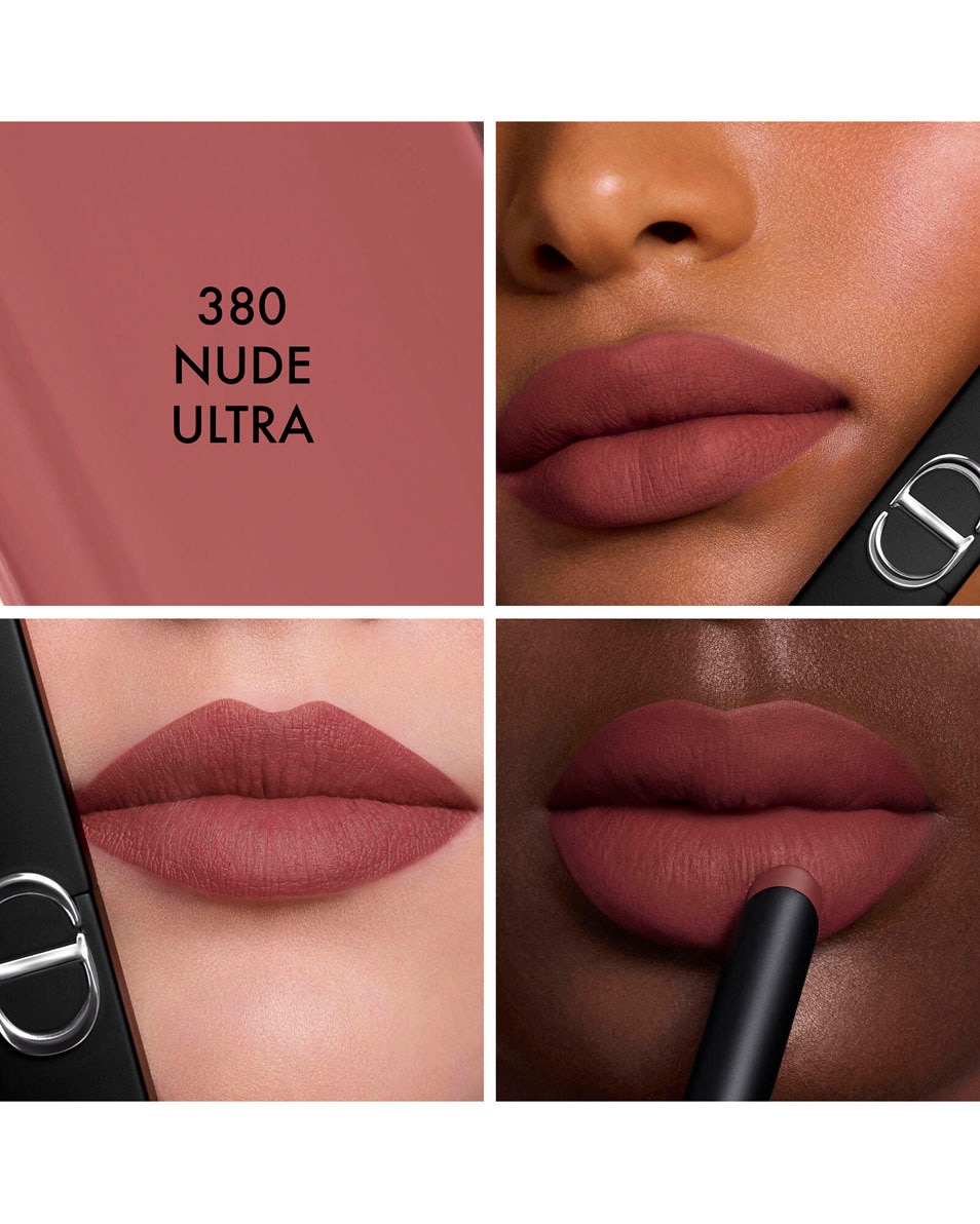 DIOR Rouge Dior On Stage - Longwear lipstick, matte finish Langhoudende lipstick - 24 uur zonder afgeven, matte finish 380 Nude Ultra 2