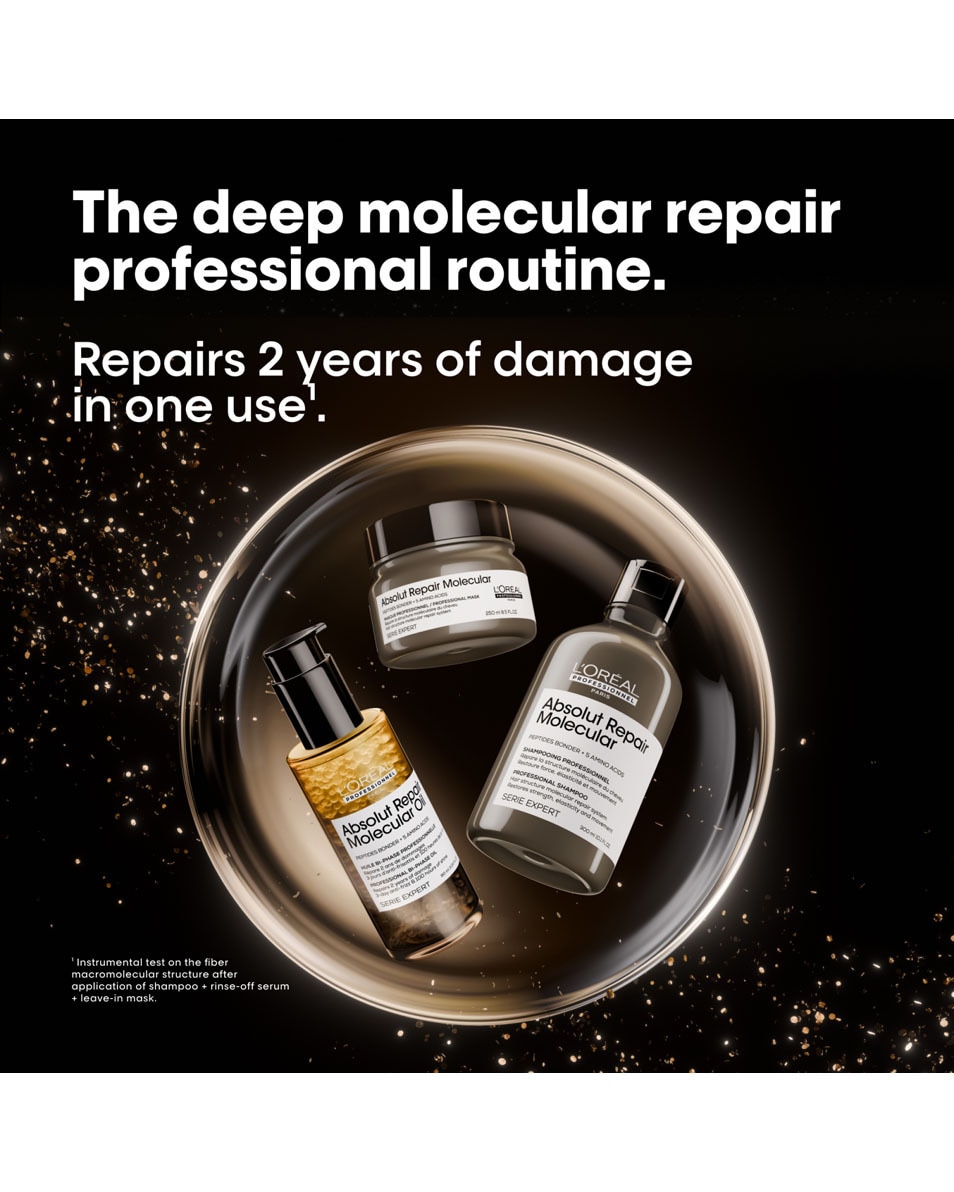 L'OREAL PROFESSIONNEL Absolut Repair Molecular Haarverzorgingsset Trio Giftset Voor Beschadigd Haar 3 ST 2